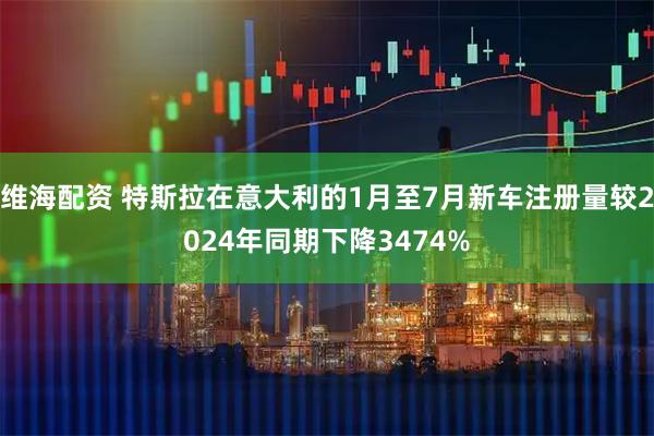 维海配资 特斯拉在意大利的1月至7月新车注册量较2024年同期下降3474%
